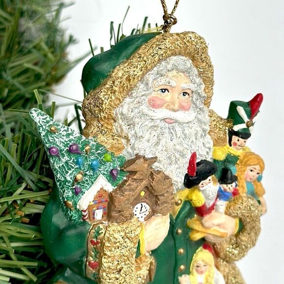 Vintage Germany Christmas Ornament Santa with Presents Rare - Picture 6 of 10